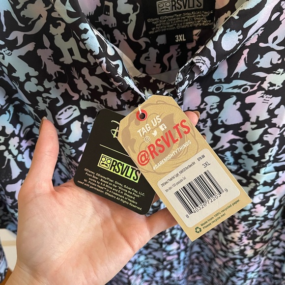 RSVLTS x Disney100 "Pastel Pals" Button-Up Shirt - Picture 4 of 5